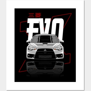 Mitsubishi Lancer EVO X Posters and Art